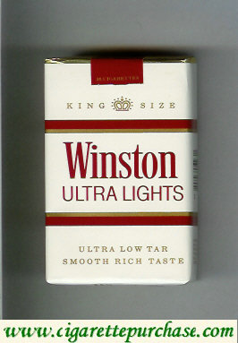 Winston Ultra Lights cigarettes soft box